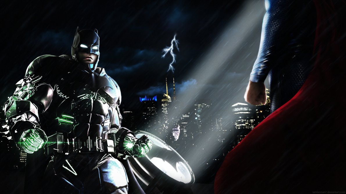 Batman V Superman Showdown Poster Wallpaper By Lamboman7 On