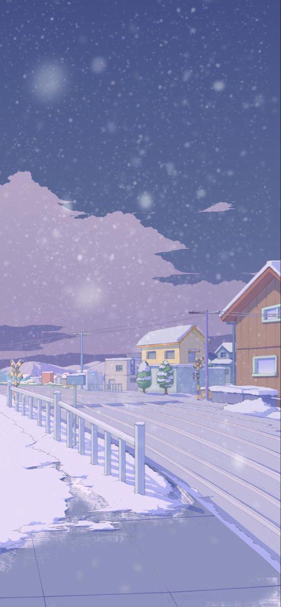mieseyo on Aesthetic Background Wallpaper Snowing