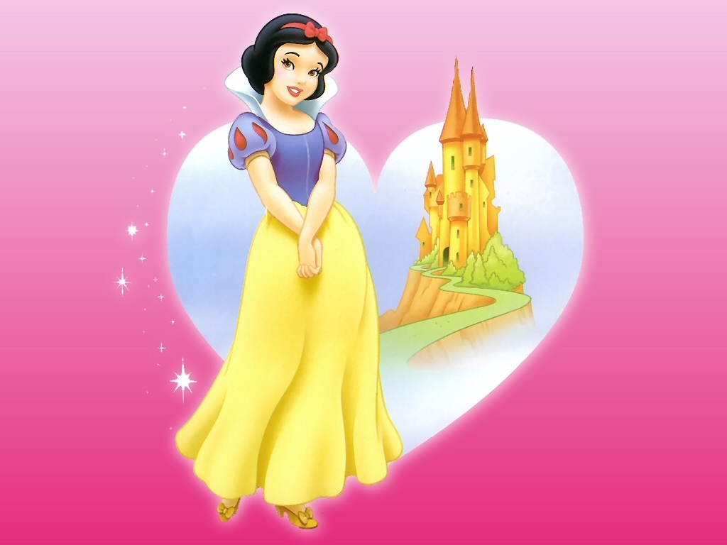 Snow White In Pink Disney Wallpaper