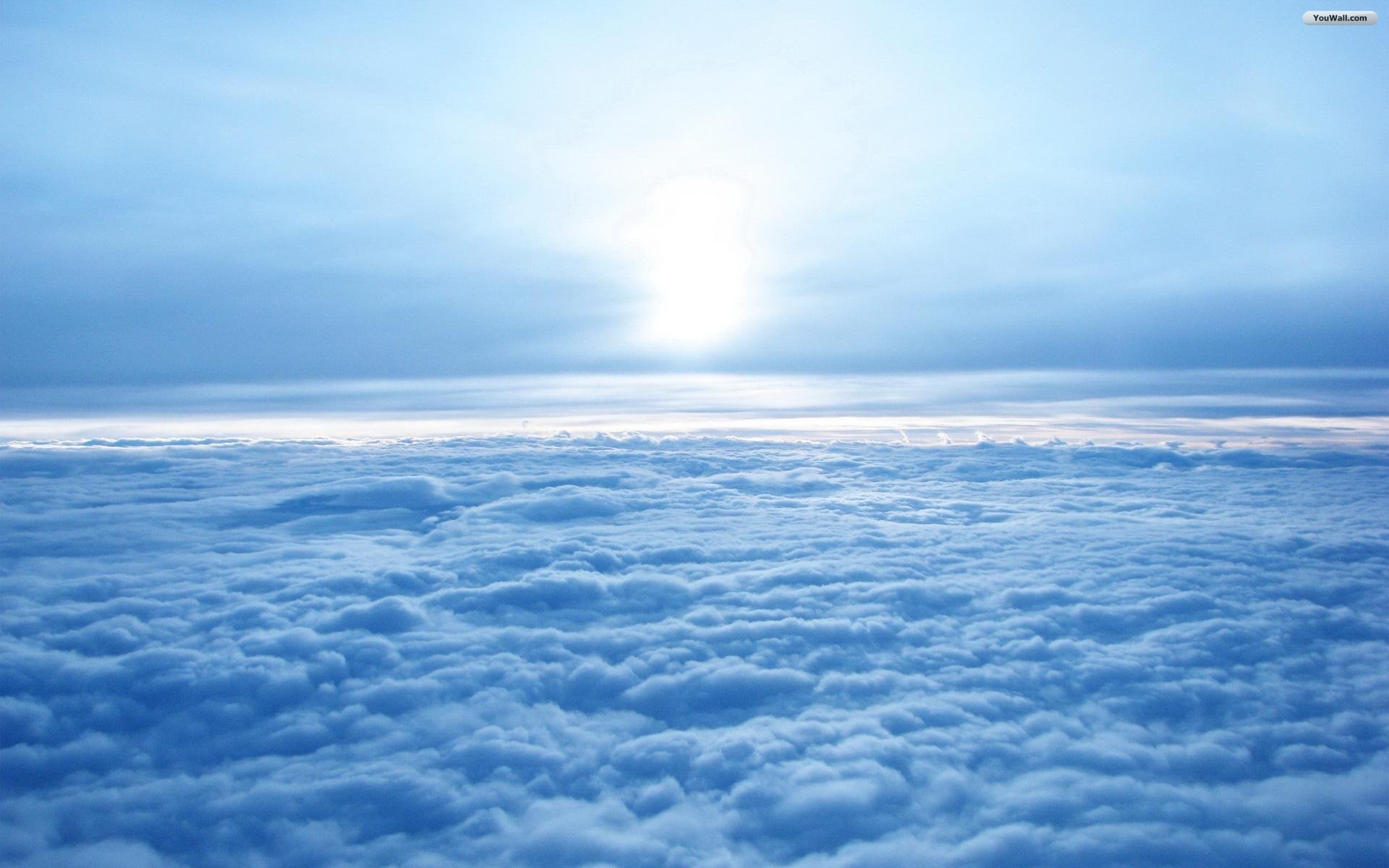 Above The Blue Clouds Wallpaper