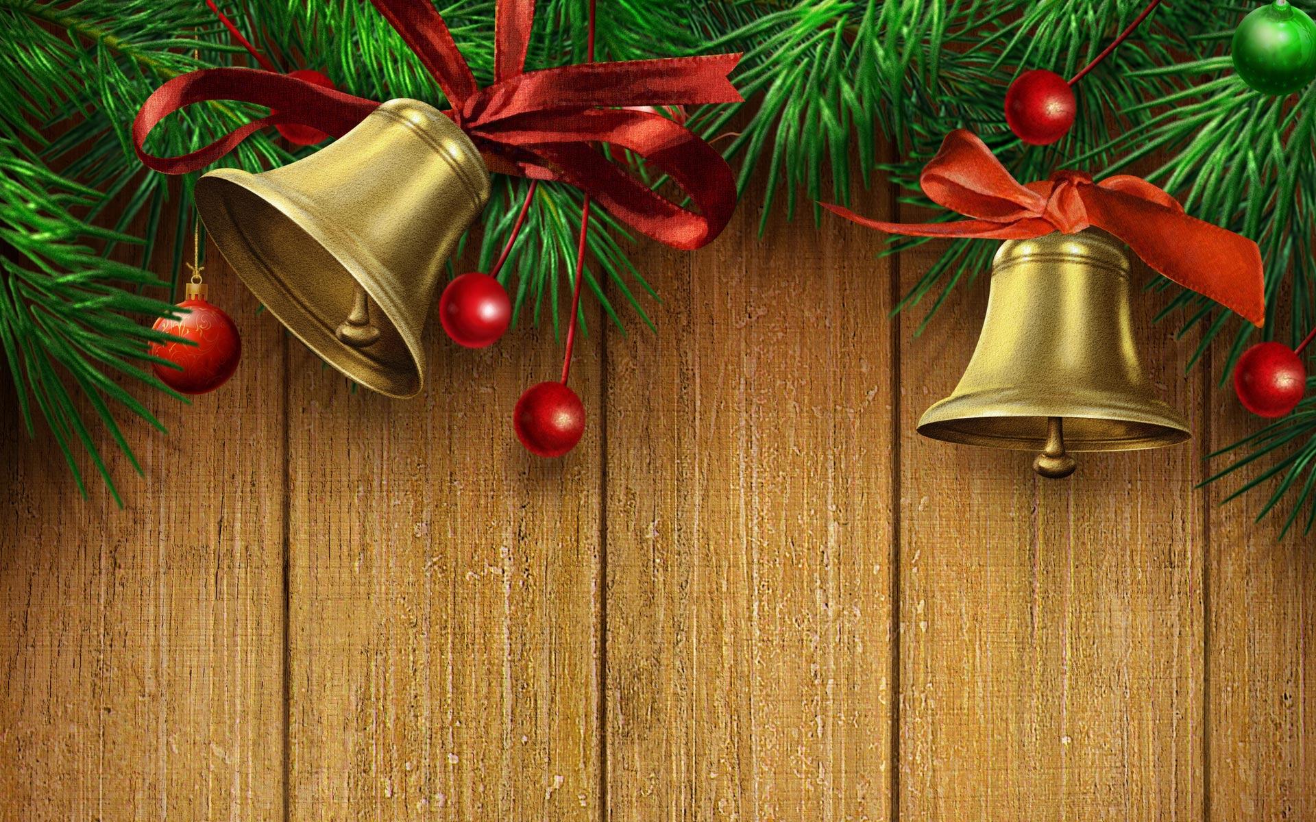 Christmas Bell Background Wallpaper