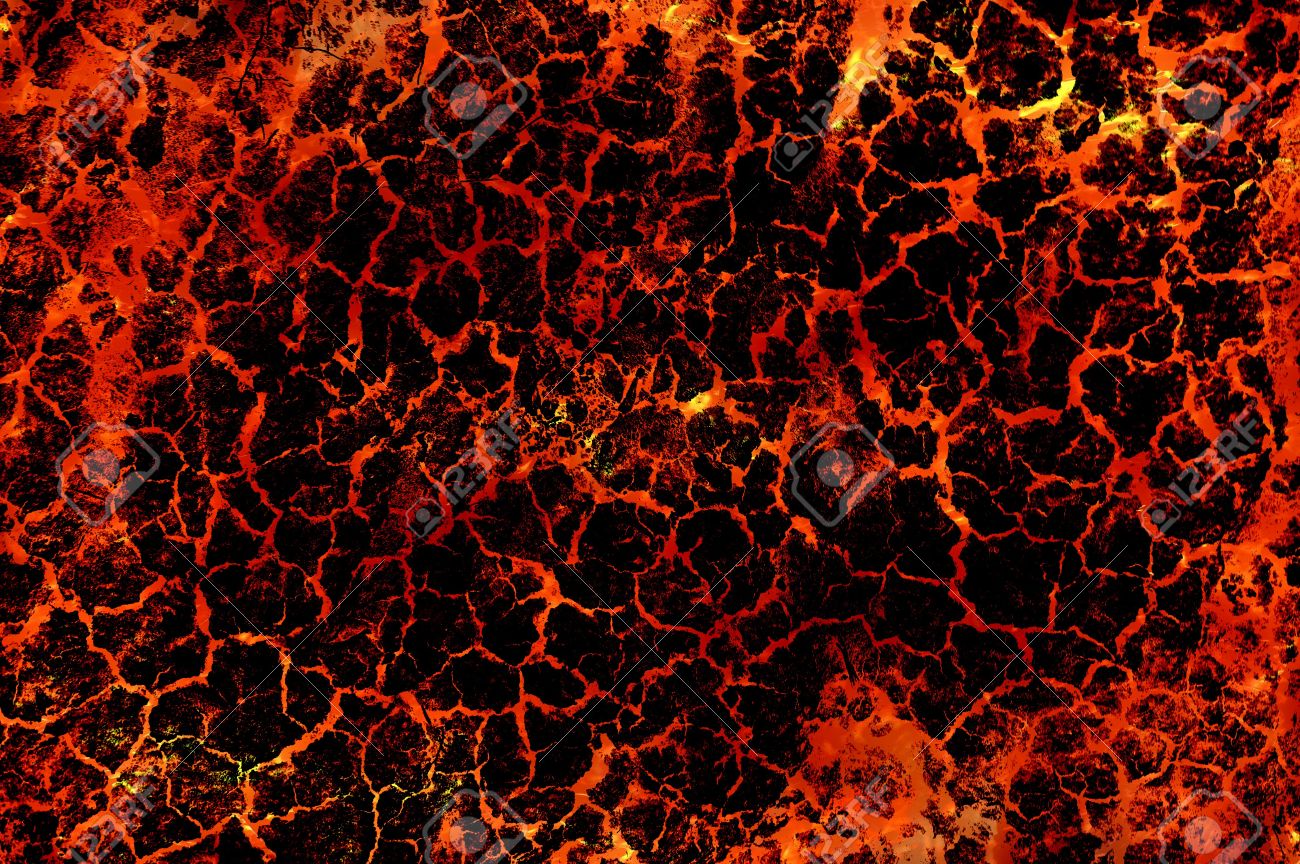 Art Hot Lava Fire Abstract Pattern Illustration Background Stock