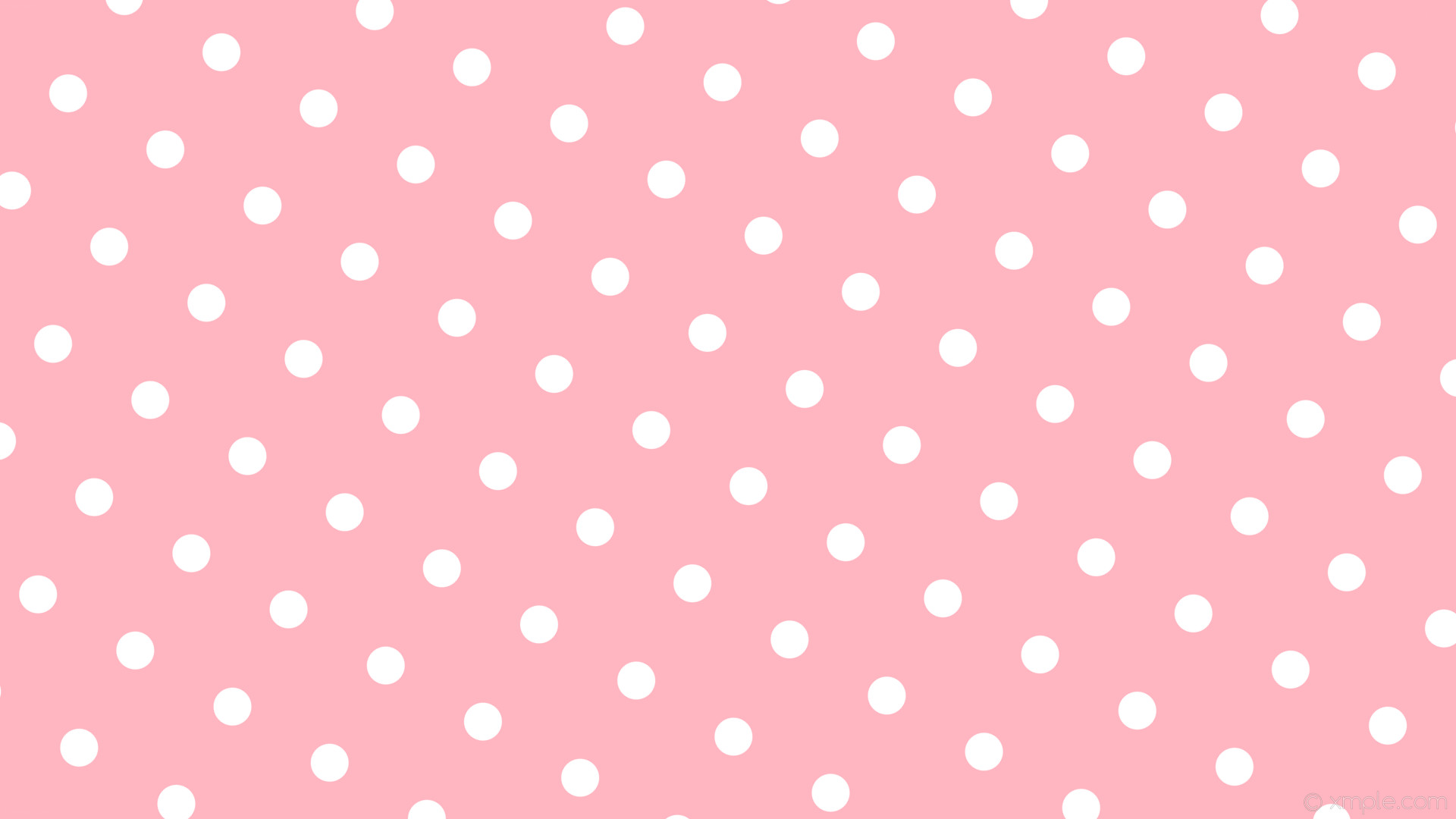Wallpaper Pink Polka Dots Spots White Light Ffb6c1 Ffffff