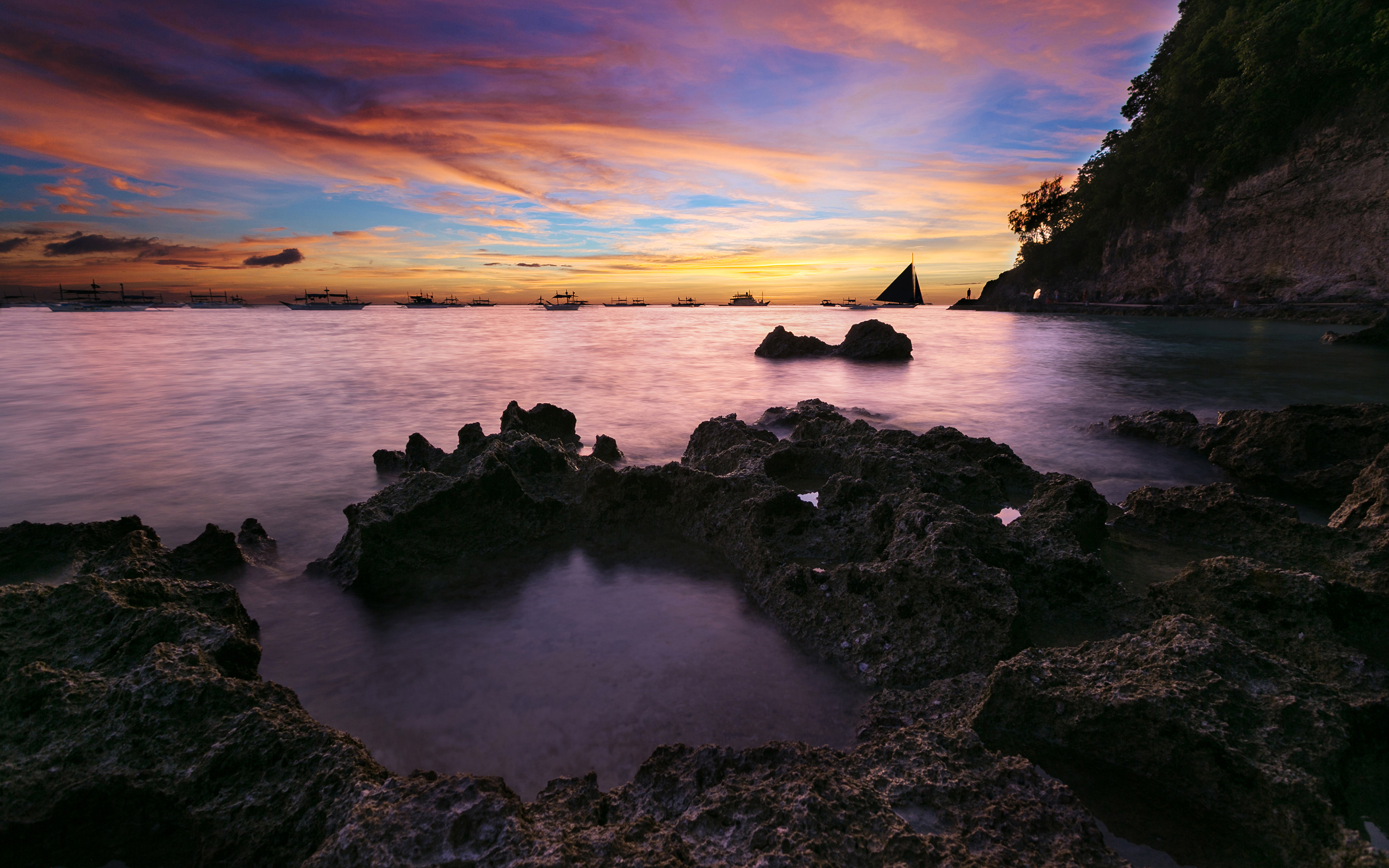 Boracay Island Sunset Wallpaper