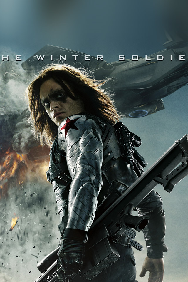 Ios7 The Winter Soldier Sebastian Stan Parallax HD iPhone