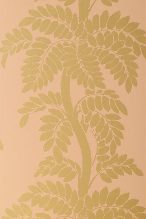 french wallpapers glamour wisteria gold on pale pink glamour wallpaper