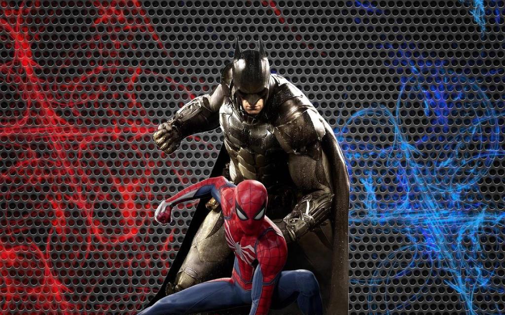 Batman And Spider Man Wallpaper Remake By Animeaful