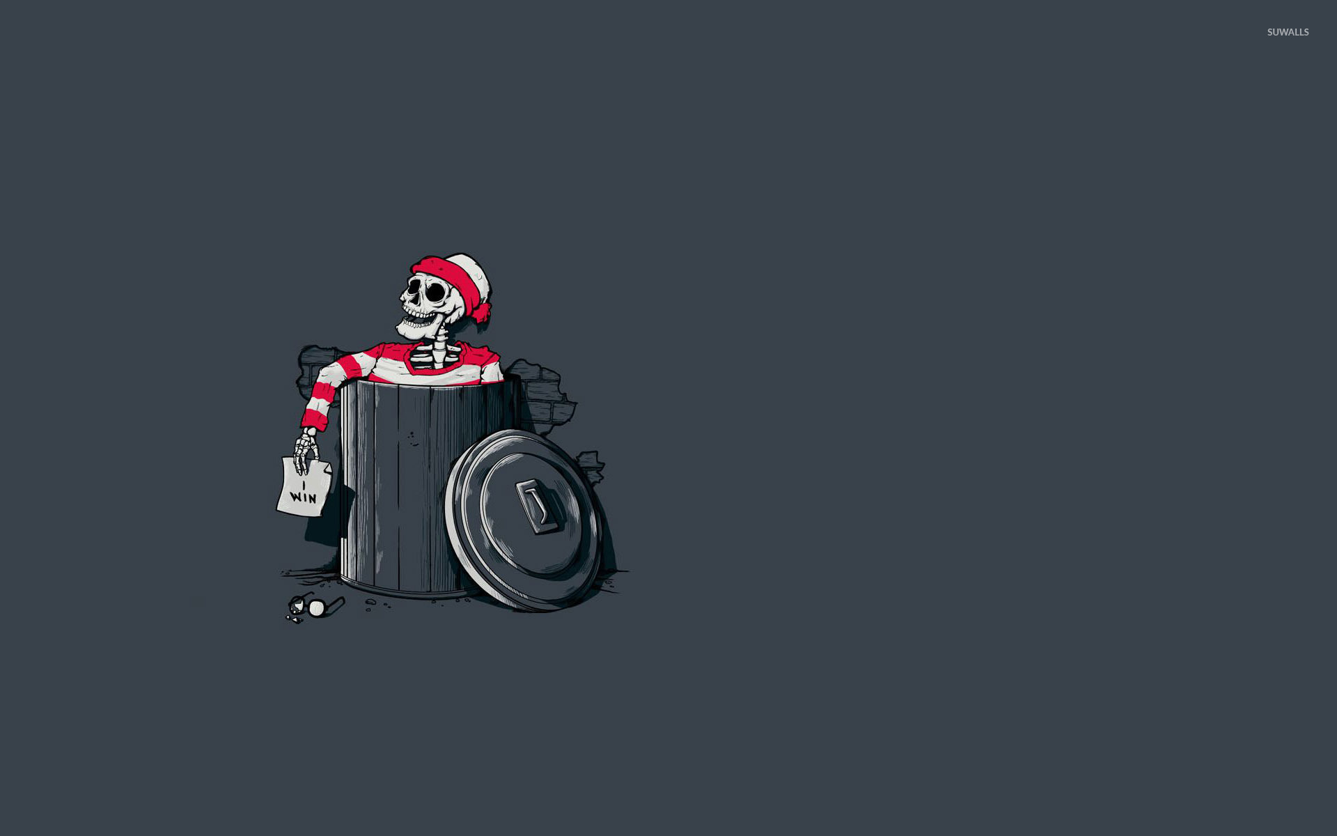Waldo Wins Wallpaper Funny