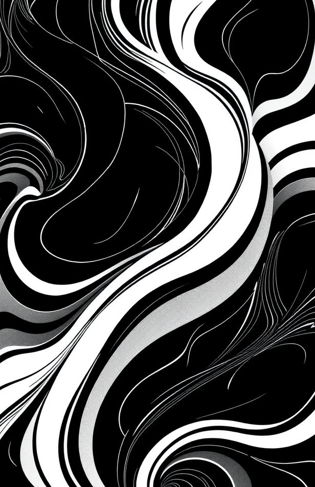 Black And White Abstract Wallpaper
