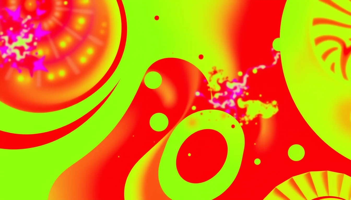 Neon Red Background