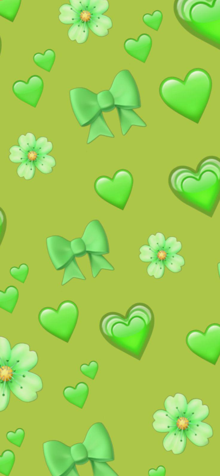 Green Emoji Wallpaper In Original iPhone