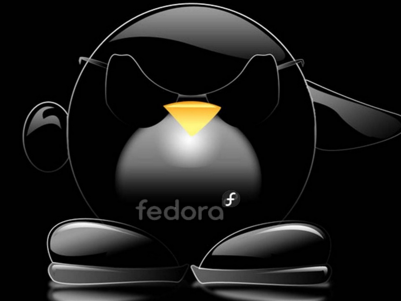 Dark Fedora Wallpaper Black Linux