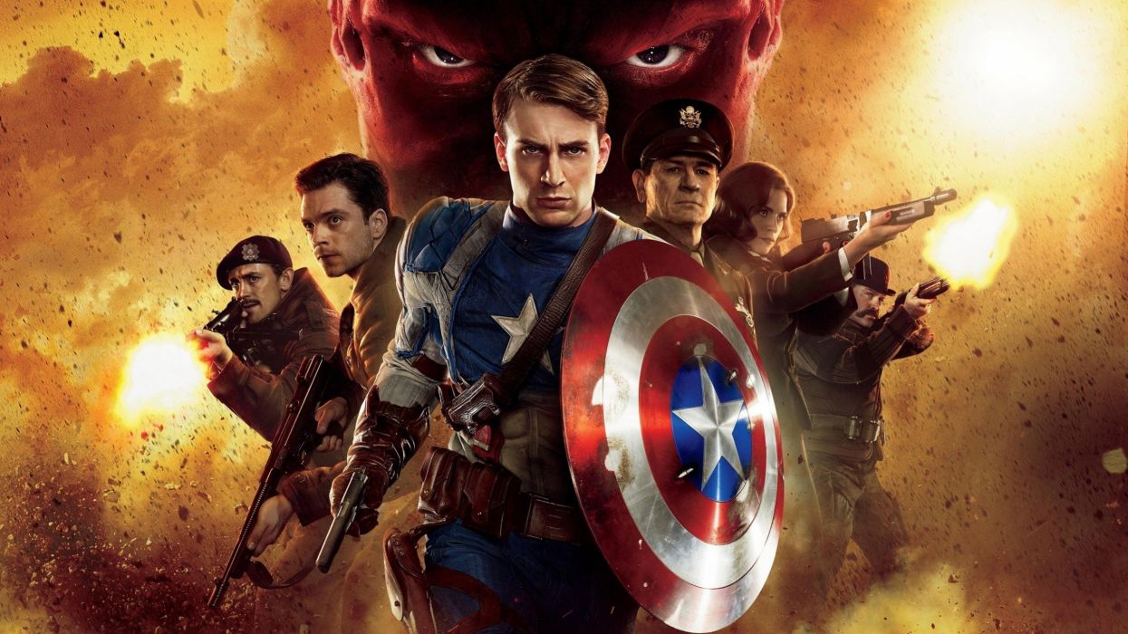 Captain America Chris Evans Red Skull Tommy Lee Jones