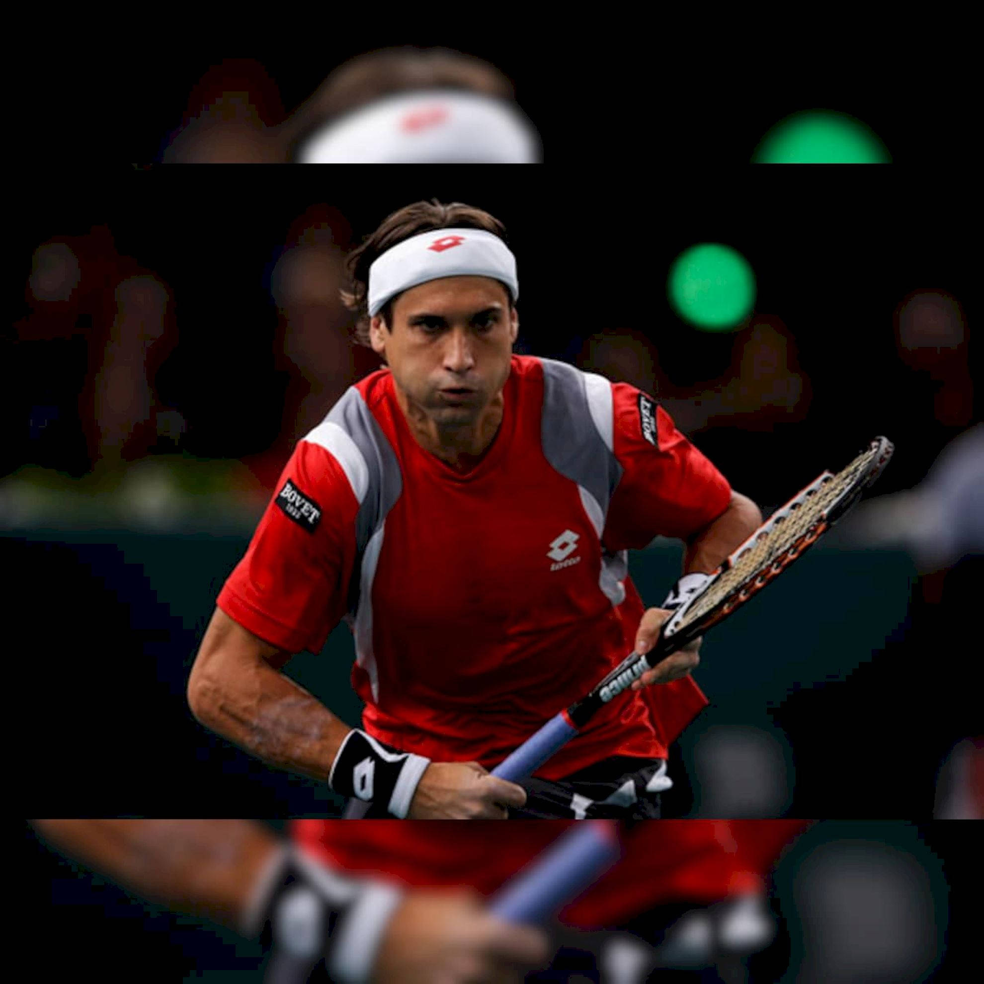 David Ferrer Extremely Focused Face Wallpaper