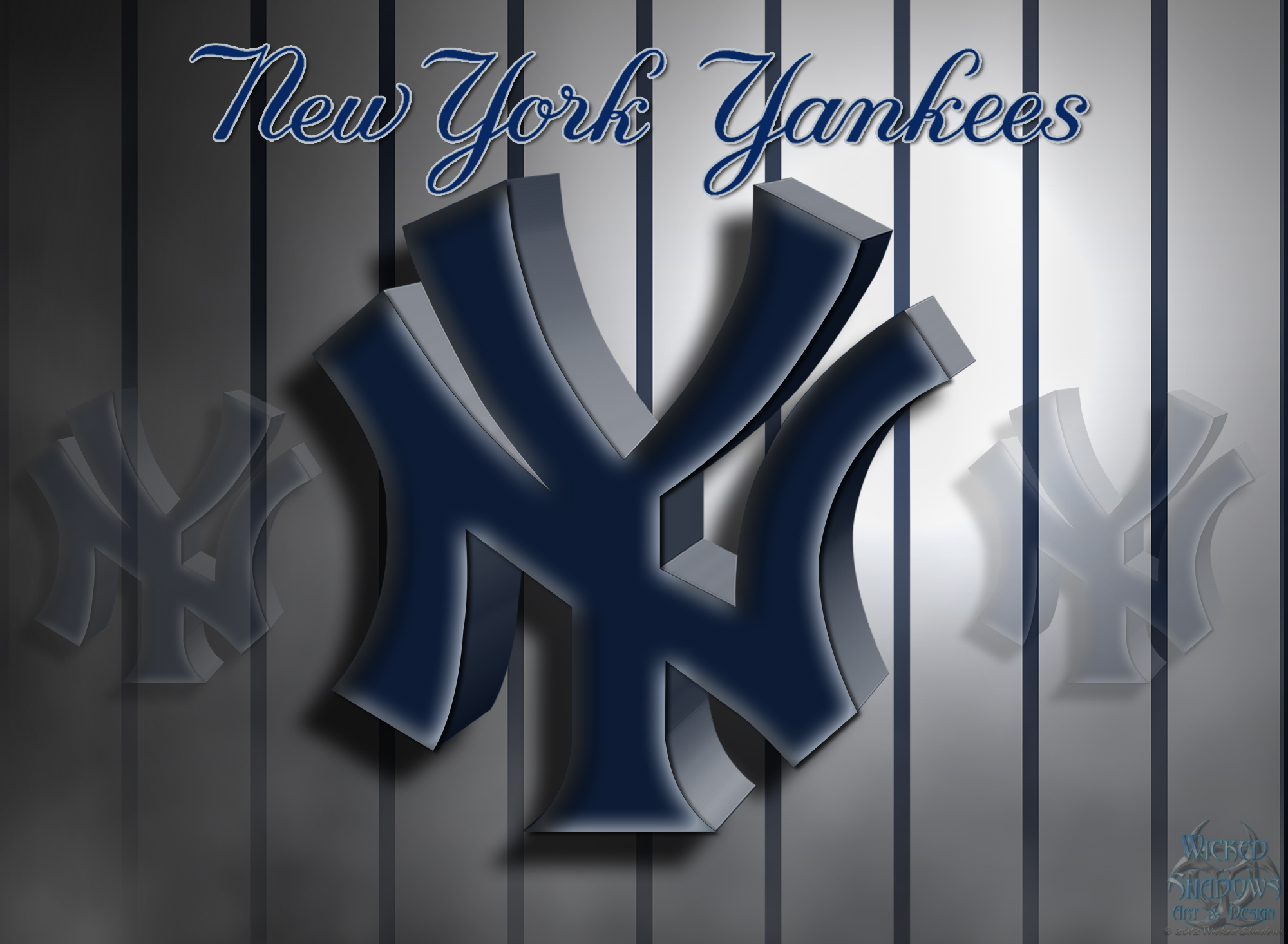 Free Download New York Yankees 3d Logo Wallpaper Free Download Wallpaper [2000x1466] For Your