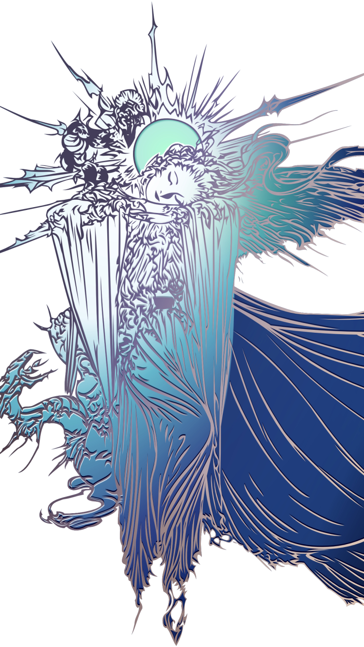 Wallpaper - Yoshitaka Amano Final Fantasy Logos, HD Png Download ,  Transparent Png Image - PNGitem