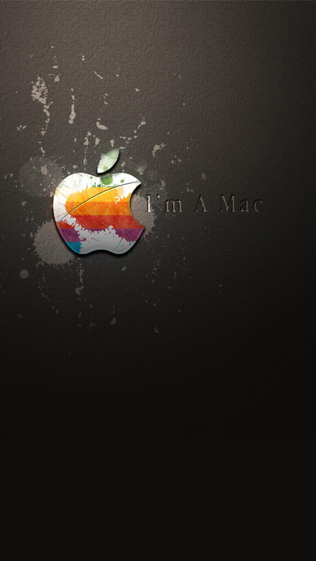 Am A Mac Apple Logo Splash Wallpaper For iPhone SenseiPhone
