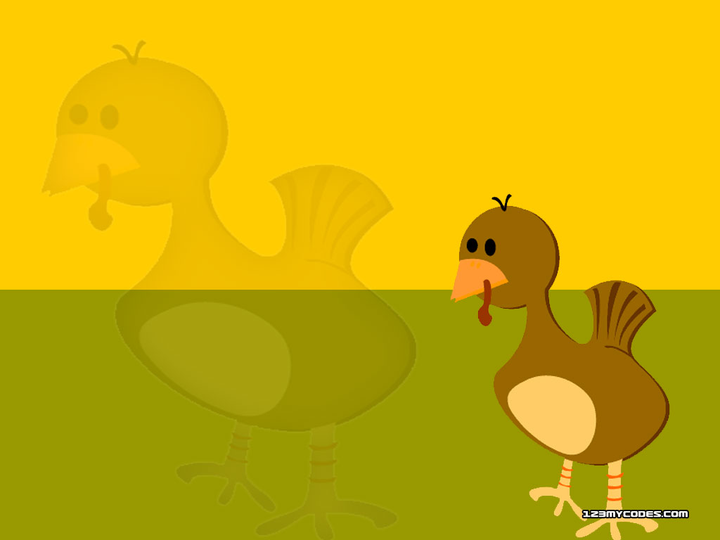 Background Thanks Giving Cute Turkey Background