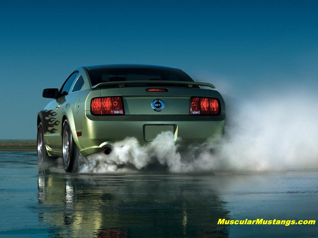 Mustang Burnout Wallpaper