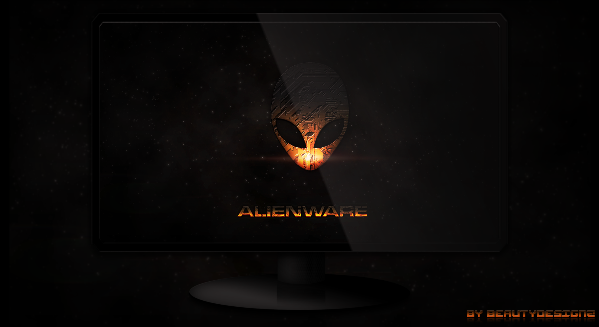 Orange Alienware Background Windows Car Tuning