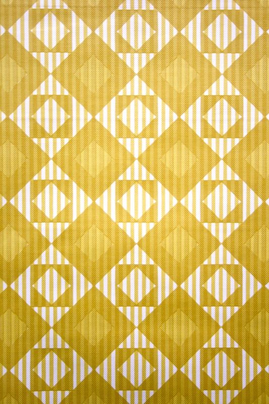 Retro Geometric Yellow Wallpaper