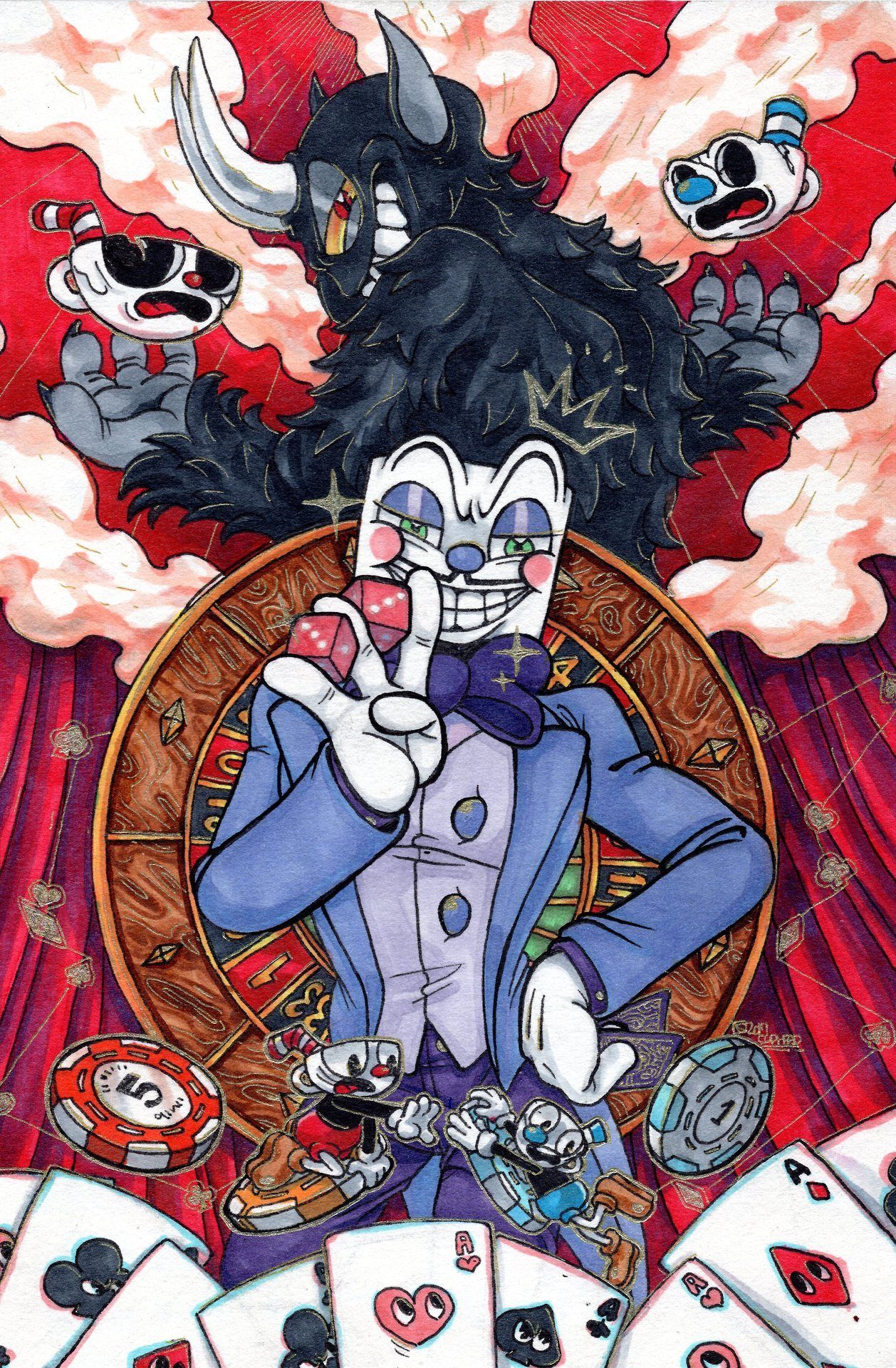 King Dice by Enderwomann : r/Cuphead