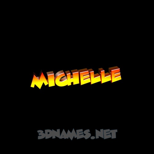 Pre Of Black Background For Name Michelle