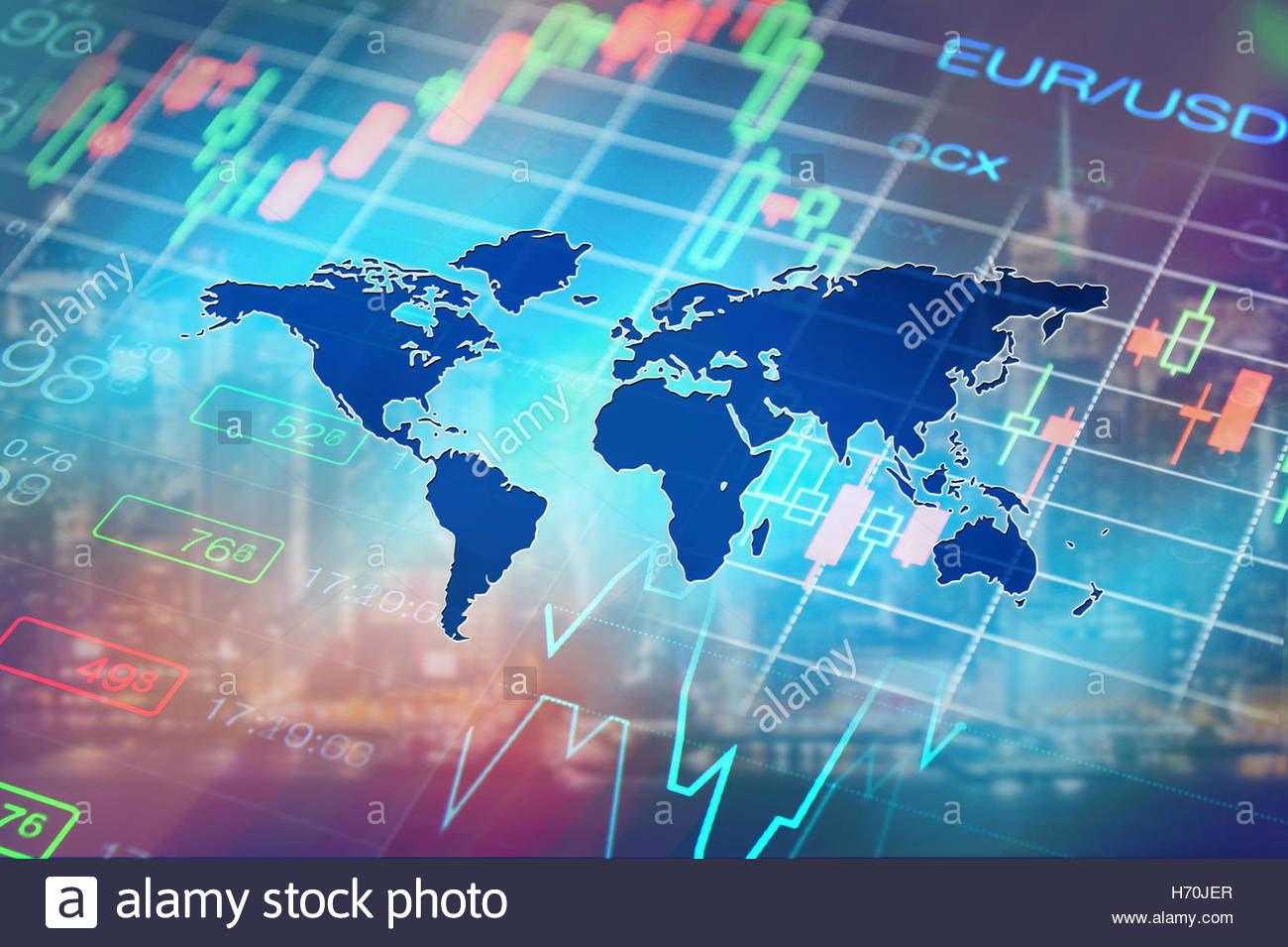 Global Economy Finance Forex Financial Markets News Background