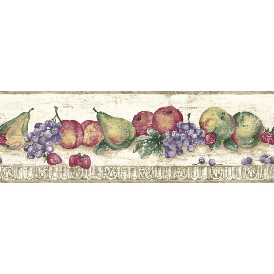 🔥 Free download Shop Sanitas Fruit Prepasted Wallpaper Border at ...