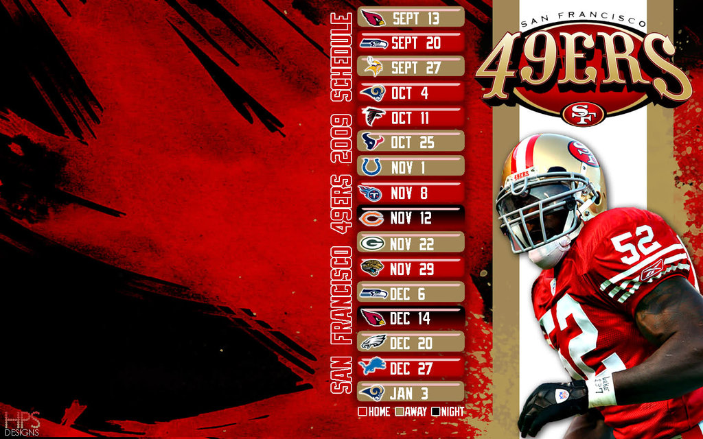 2009 49ers schedule wallpaper HPS by hps209 on