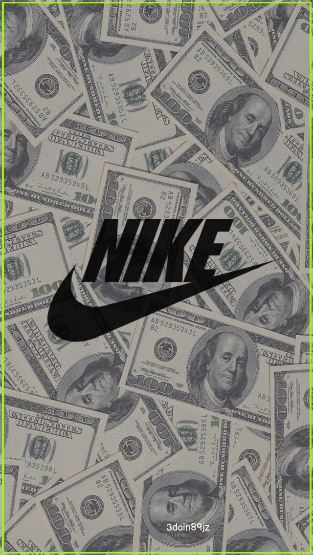 Nike Wallpaper In Money iPhone