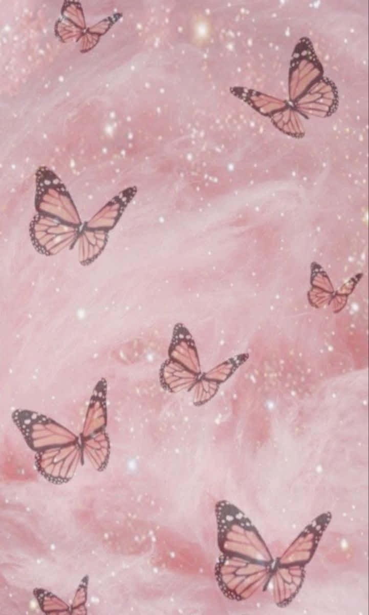 Glitter Butterfly Wallpaper