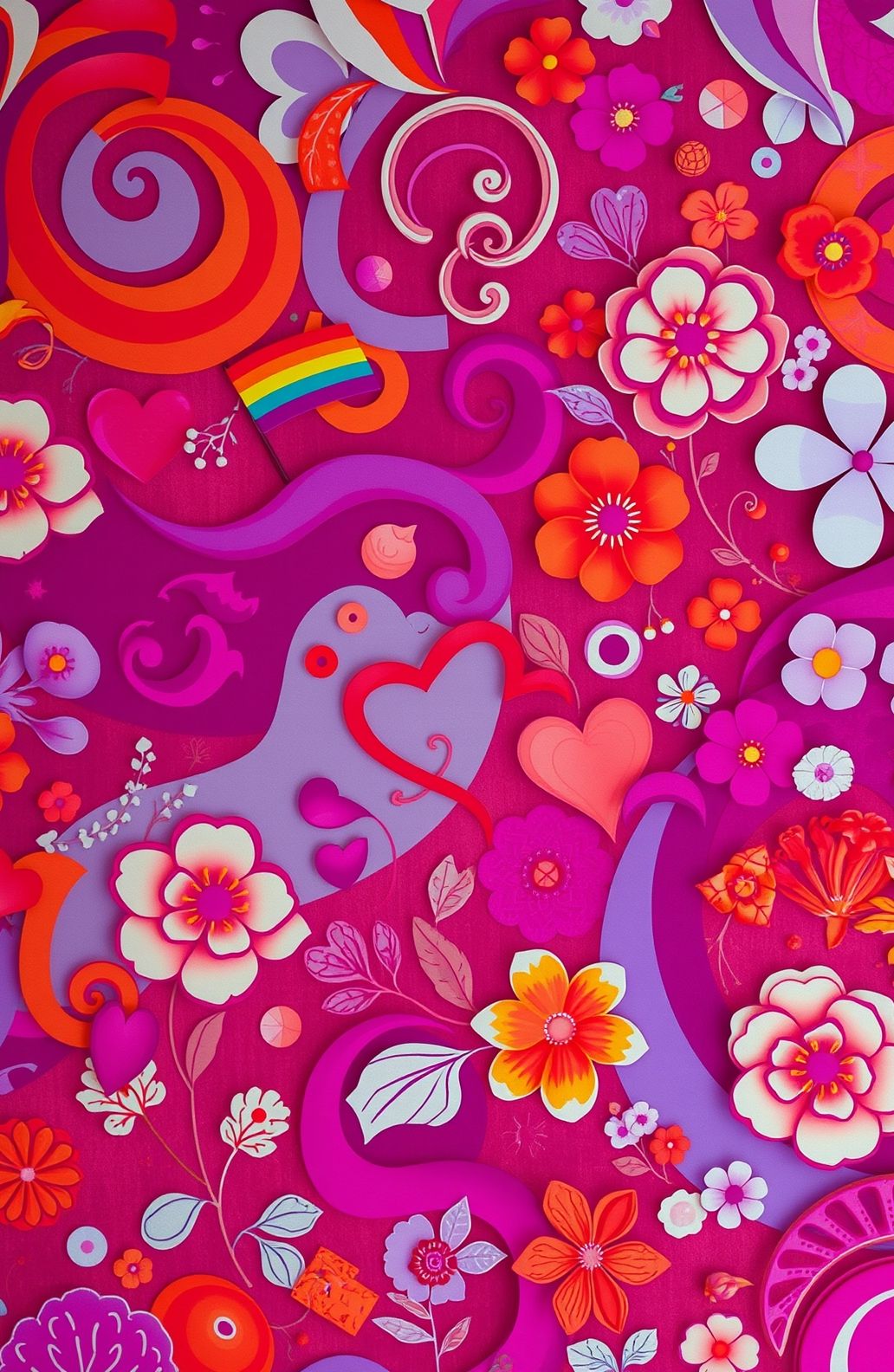 Lesbian Aesthetic Pride Wallpaper
