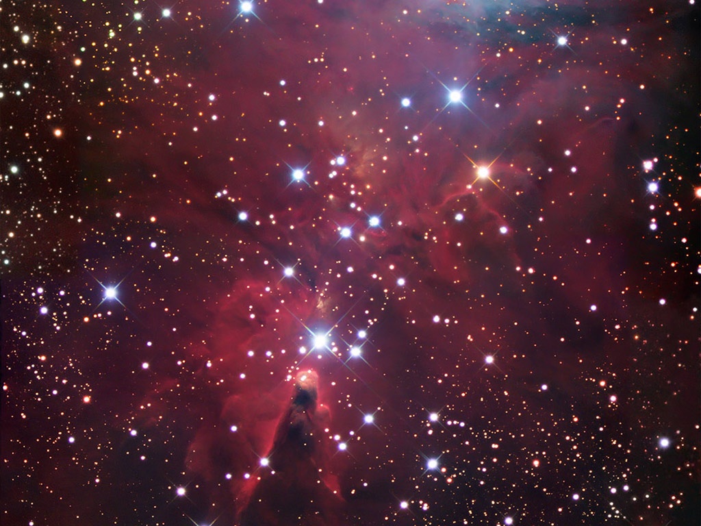 Space Hubble Cone Nebula NGC iPad iPhone HD Wallpaper Free