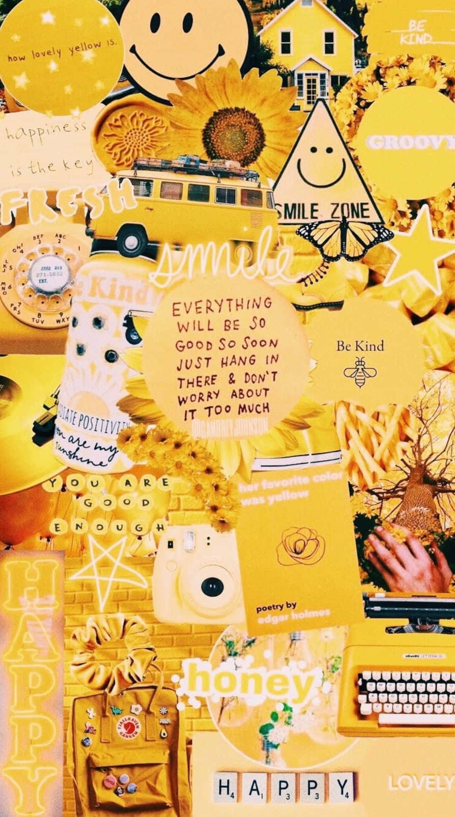 Yellow Aesthetic iPhone Wallpaper