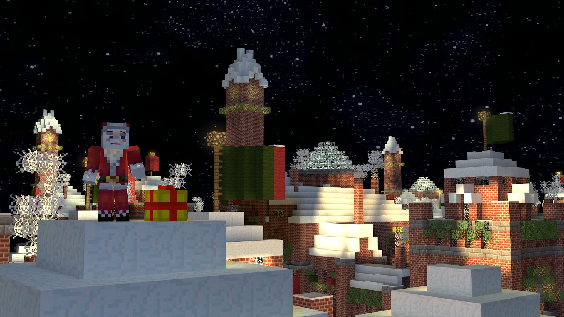 Minecraft Christmas Background