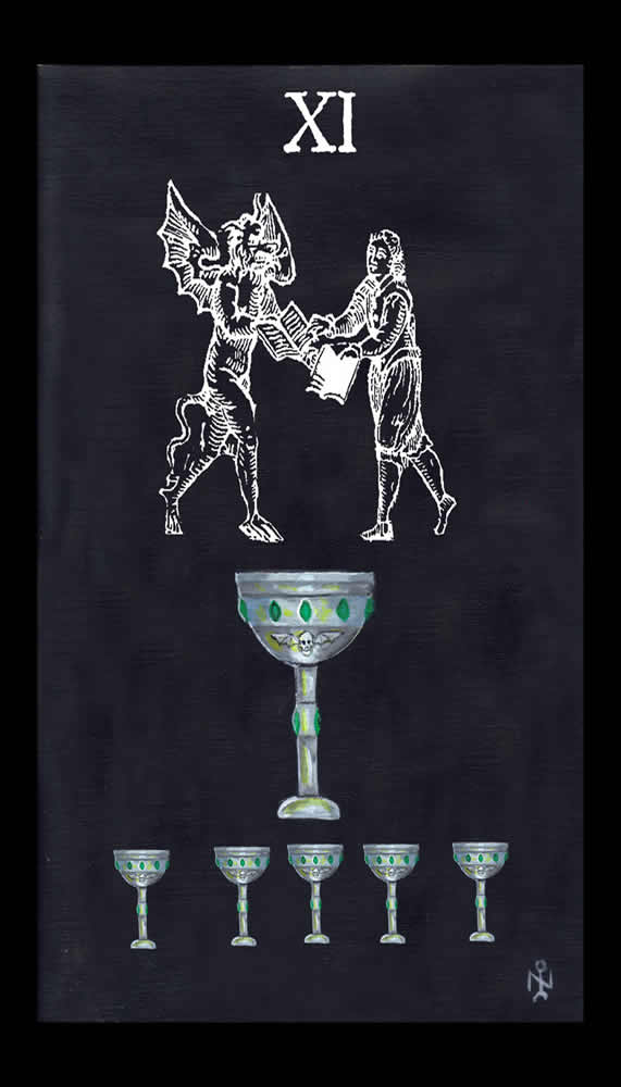 Of Cups Esoteric And Occult Luciferian Tarot Cards Wallpaper Image