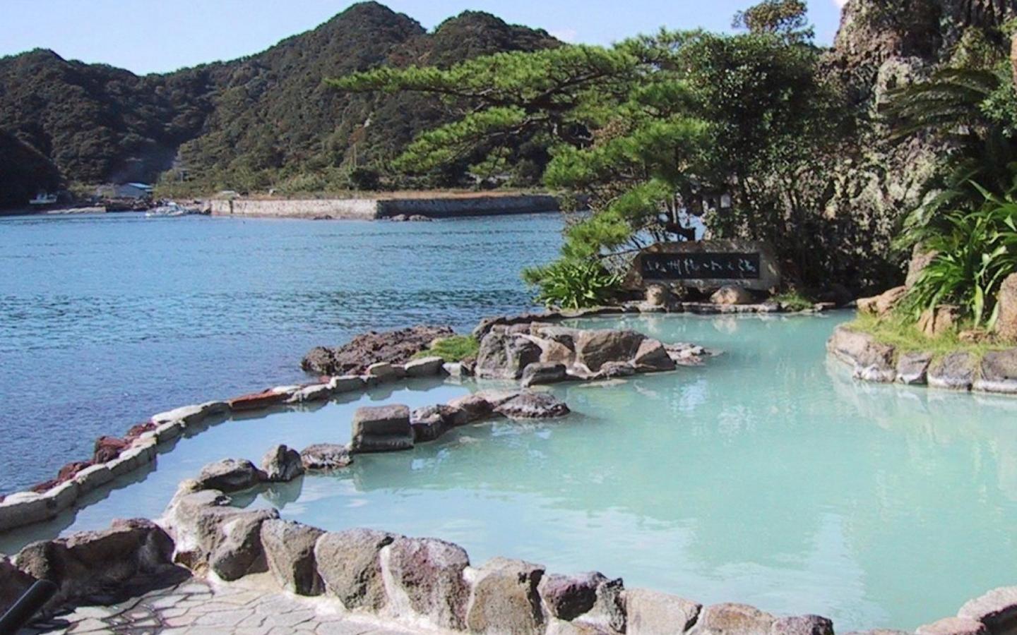 Natural Hot Springs Japan Puter Wallpaper