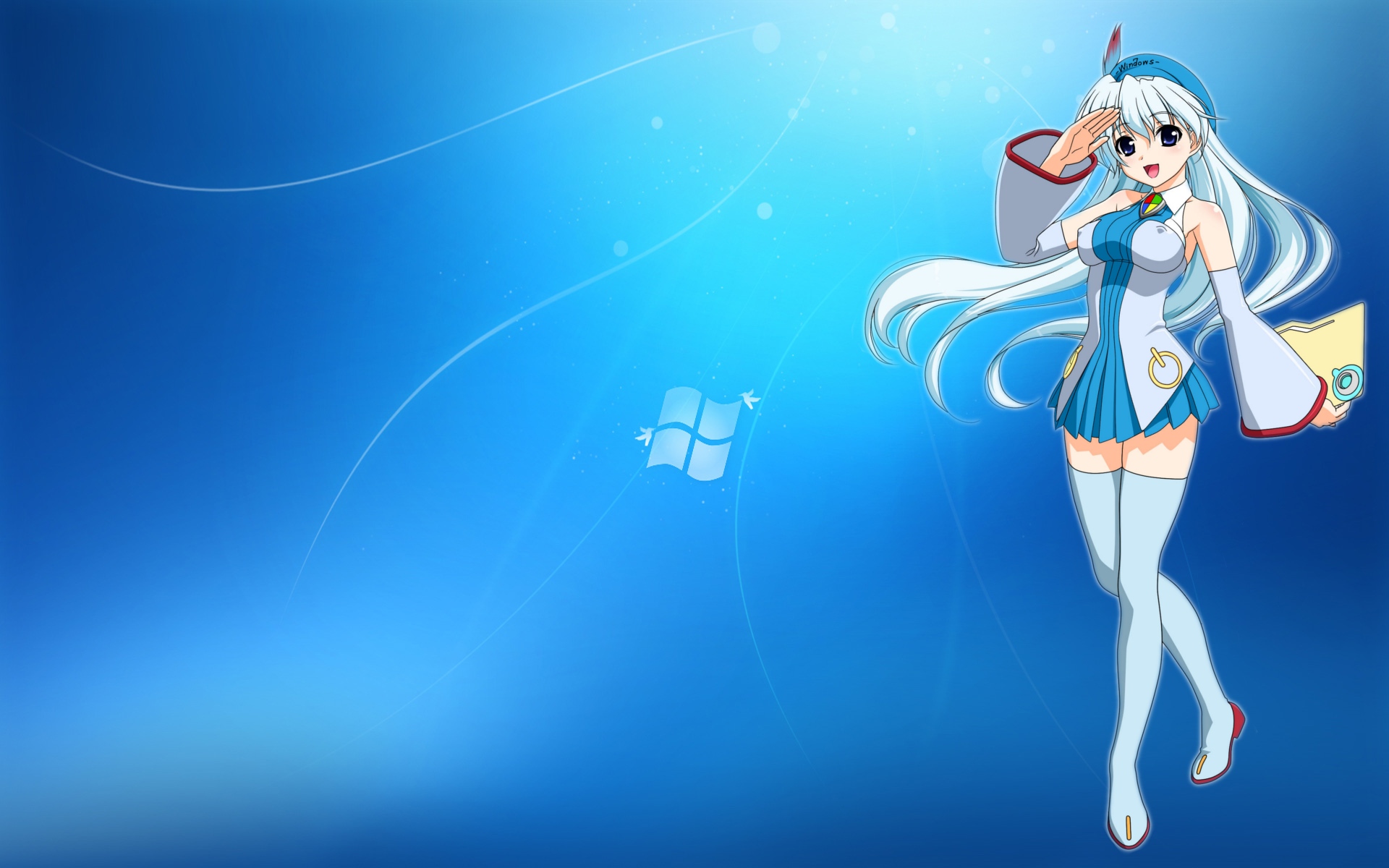Anime Windows Girl Wallpaper Background HD Desktop