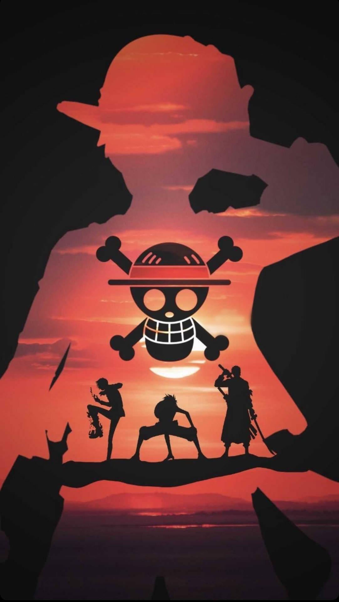 One Piece Silhouette iPhone Wallpaper