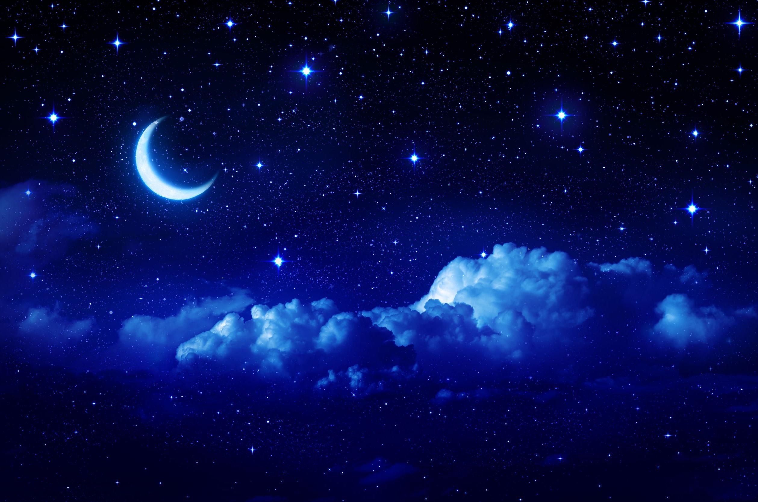 Moon Night Sky Wallpaper On