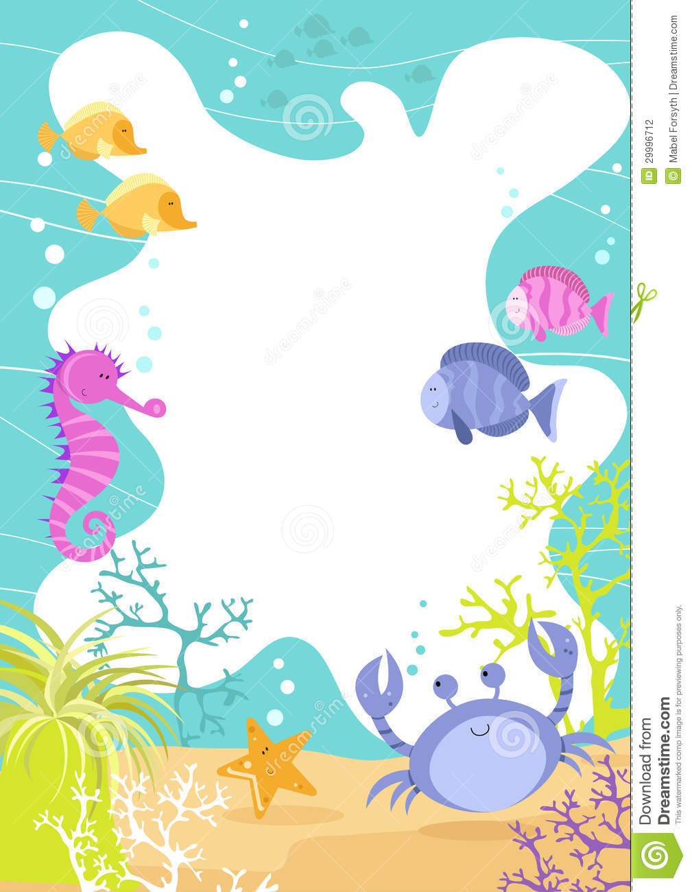 Top Under The Sea Border Image For