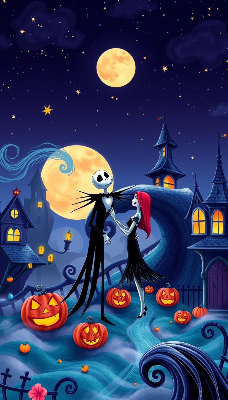 🔥 Download Nightmare Before Christmas Phone Wallpaper by @michelemolina