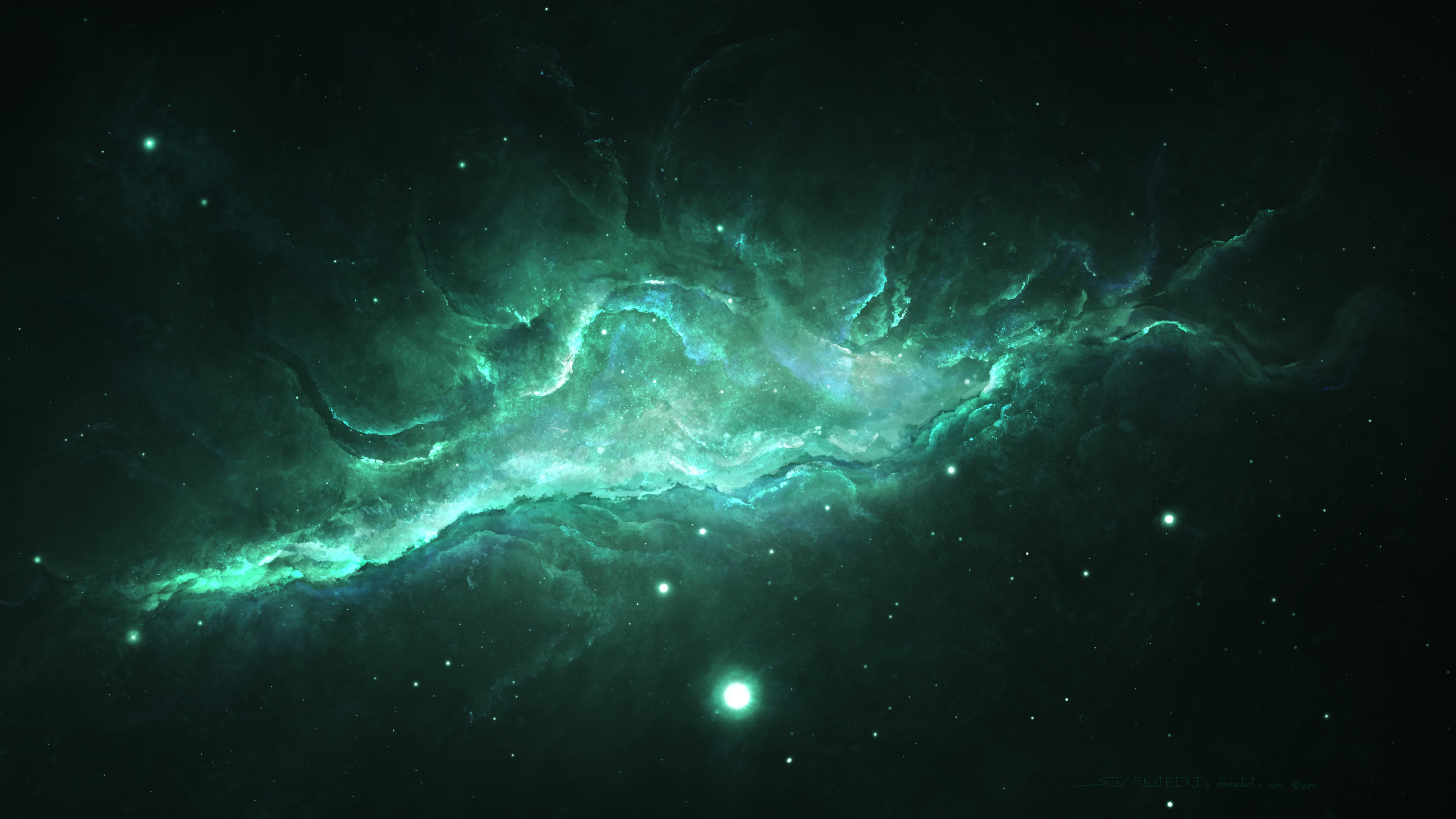 4k Nebula Space Cloud Wallpaper Wall