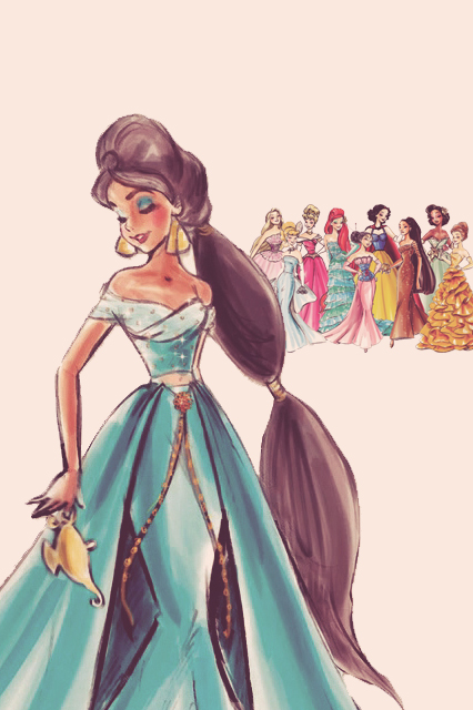 Art Disney iPhone Collection Vintage Wallpaper Rapunzel Princess Ariel