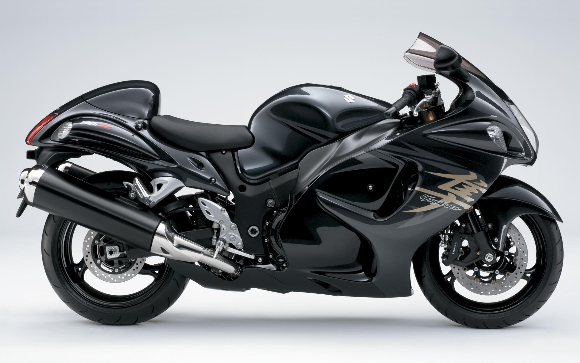 Black Motorcycle Suzuki Hayabusa Wallpaper Desktop With