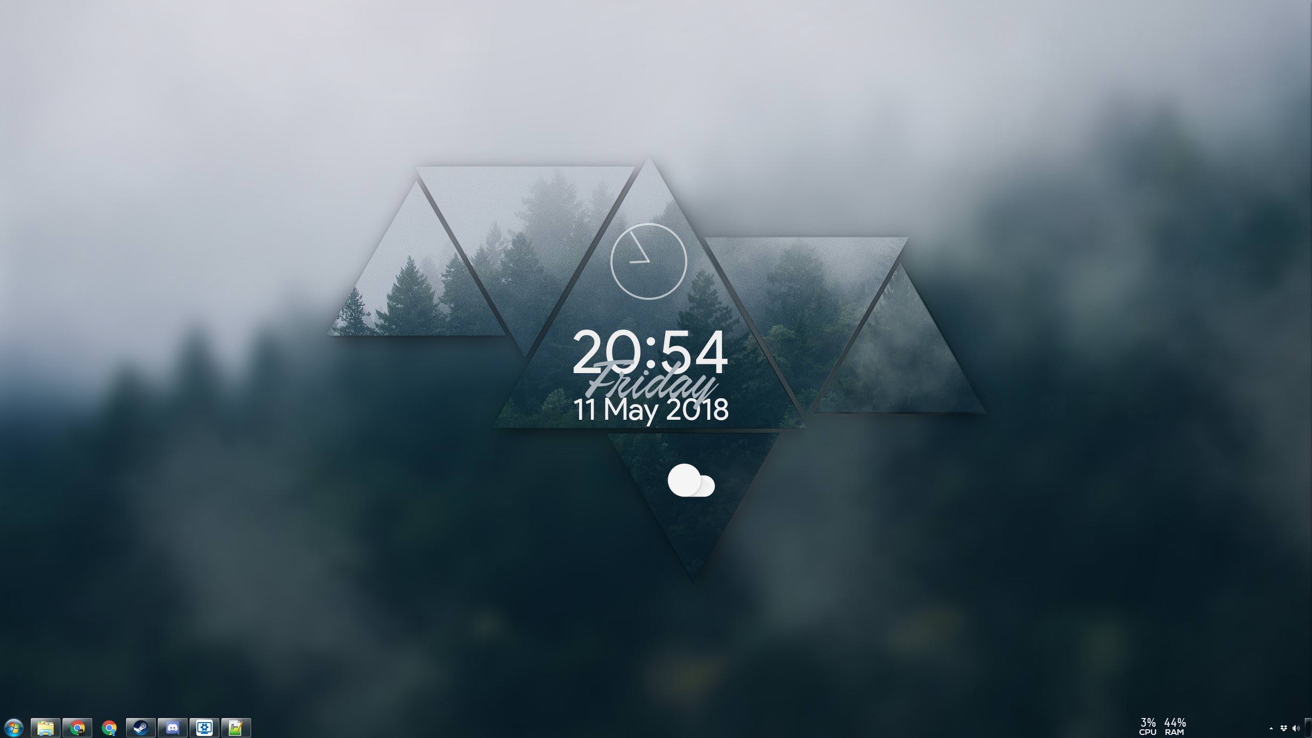 I Found This Wallpaper And Decided To Refresh My Setup Simple