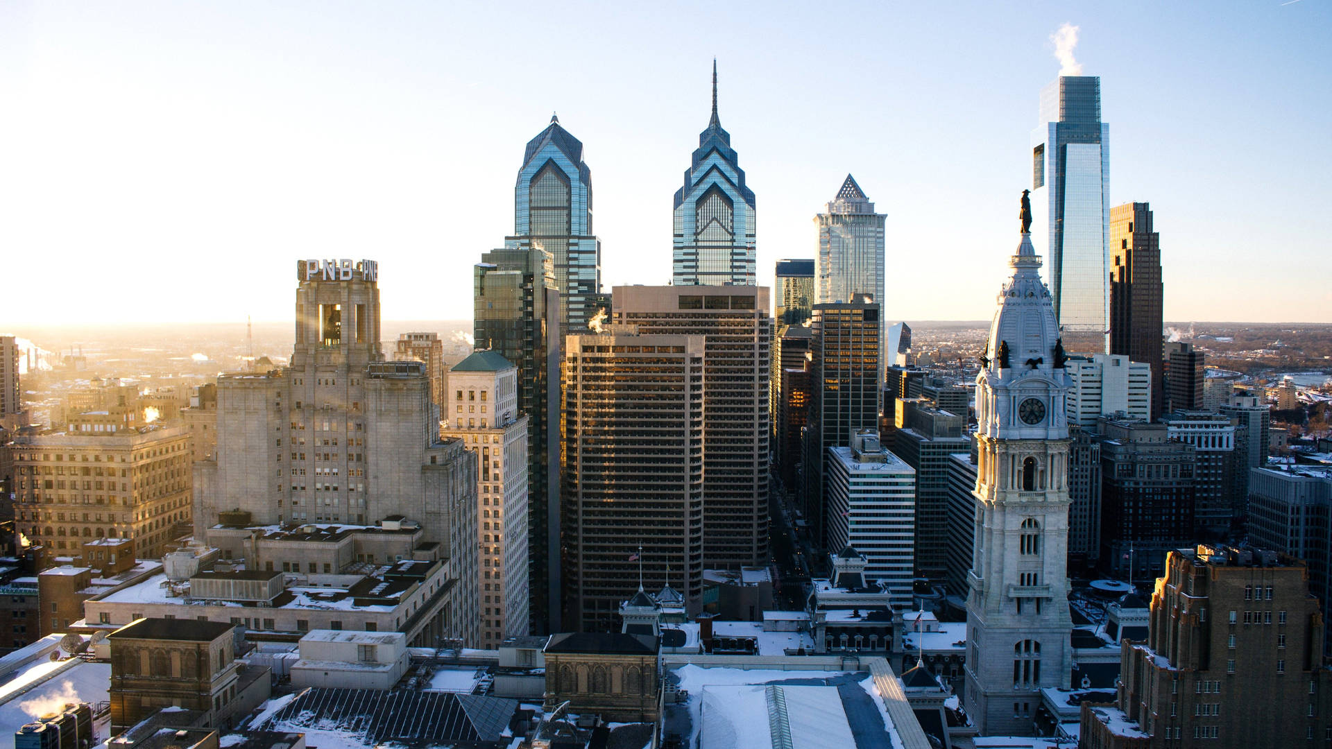 Philadelphia Sunrise Skyline Xzb5lmvy0pt1zgpt Wallpaper