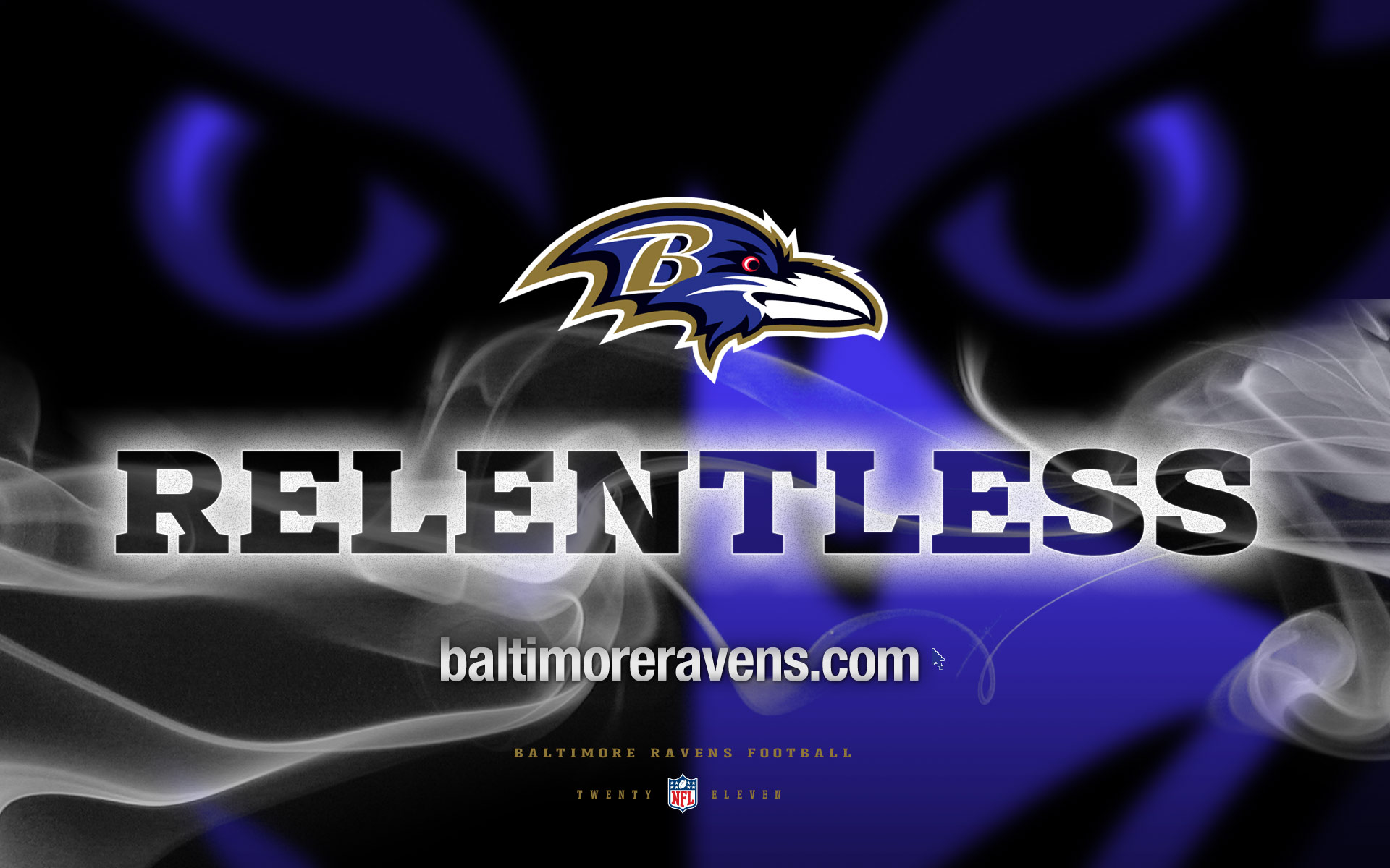 Nfl Baltimore Ravens Relentless Logo Wide