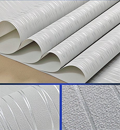  WallpaperHigh Quality208 In328 Ft57 Sq ft Per RollSilver Grey